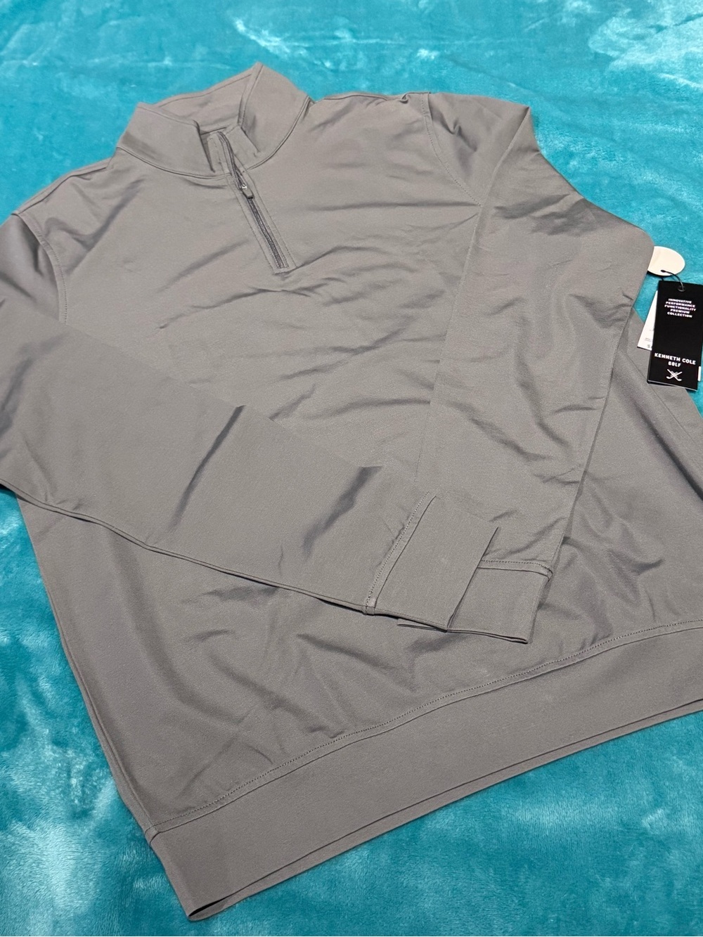 NWT Kenneth Cole Men’s Golf Collection Quarter-Zip Performance Pullover - Size S